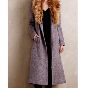 Anthropologie boucle coat